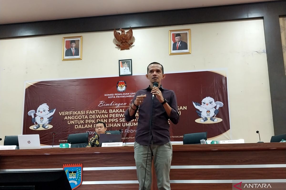 KPU Payakumbuh segera lakukan verfak dukungan minimal pemilih bakal calon anggota DPD