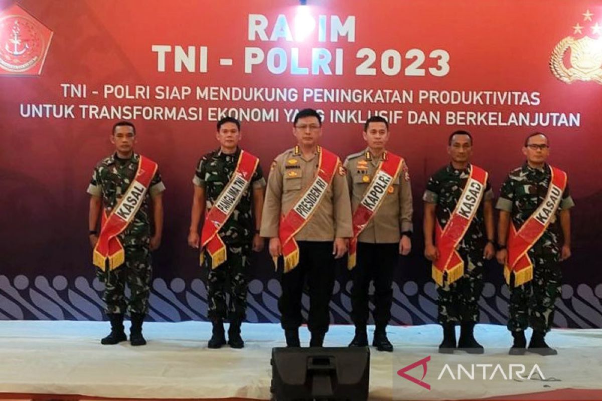 Rapim TNI-Polri bahas kesiapan pengamanan Pemilu 2024