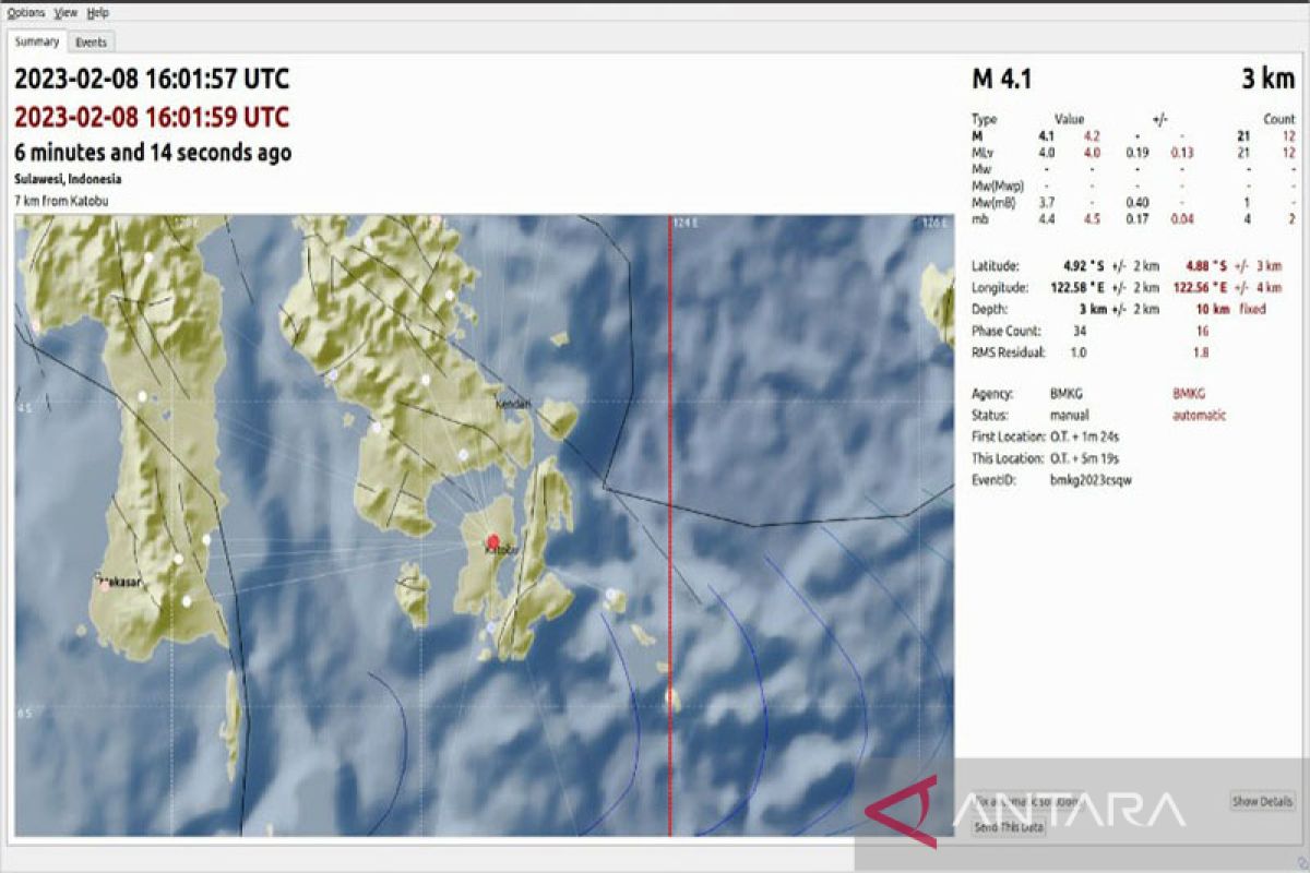 BMKG: Sesar Buton picu gempa di Muna Barat, tak berpotensi tsunami