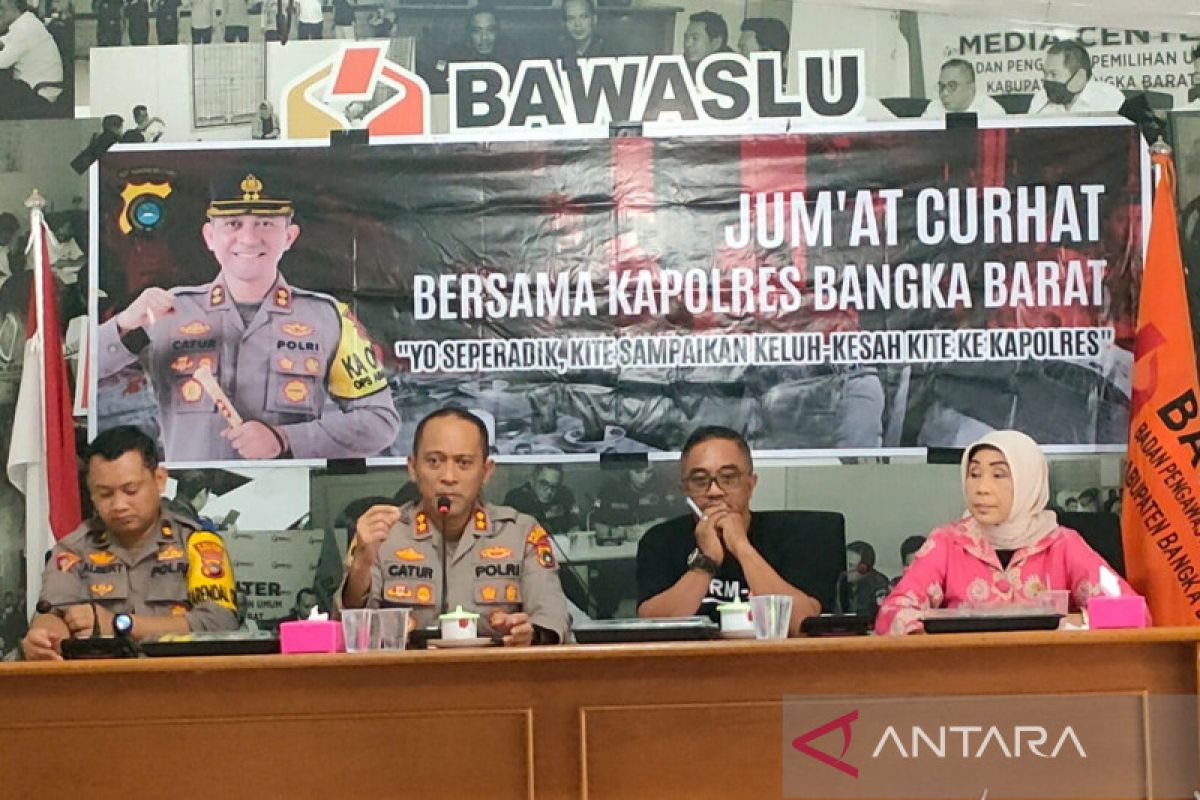 Polres-Bawaslu Bangka Barat bahas pencegahan pelanggaran pemilu