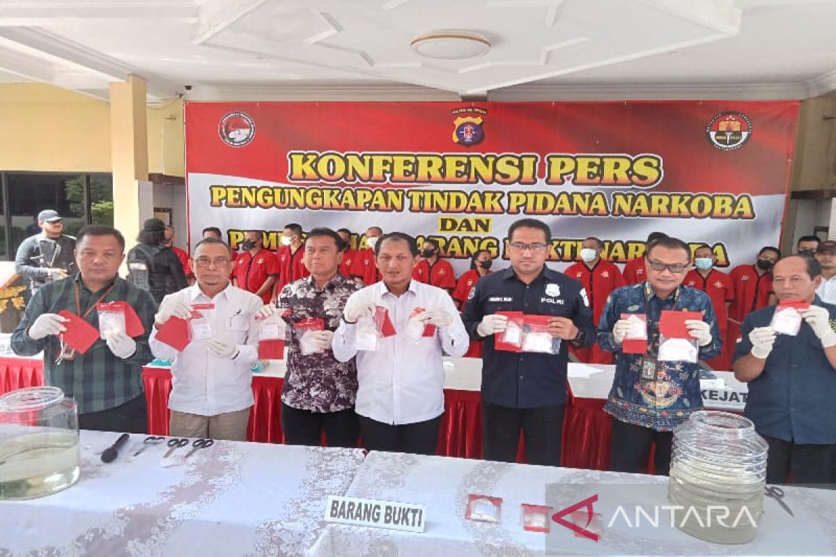 Polda Kalimantan Tengah tangkap 86 pemilik 1,2 kilogram sabu