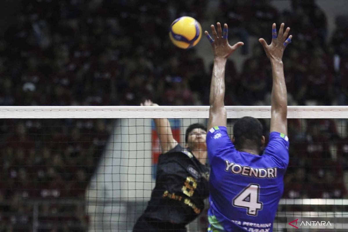 Proliga 2023: Jakarta Pertamina Pertamax bungkam Sukun Badak 3-0