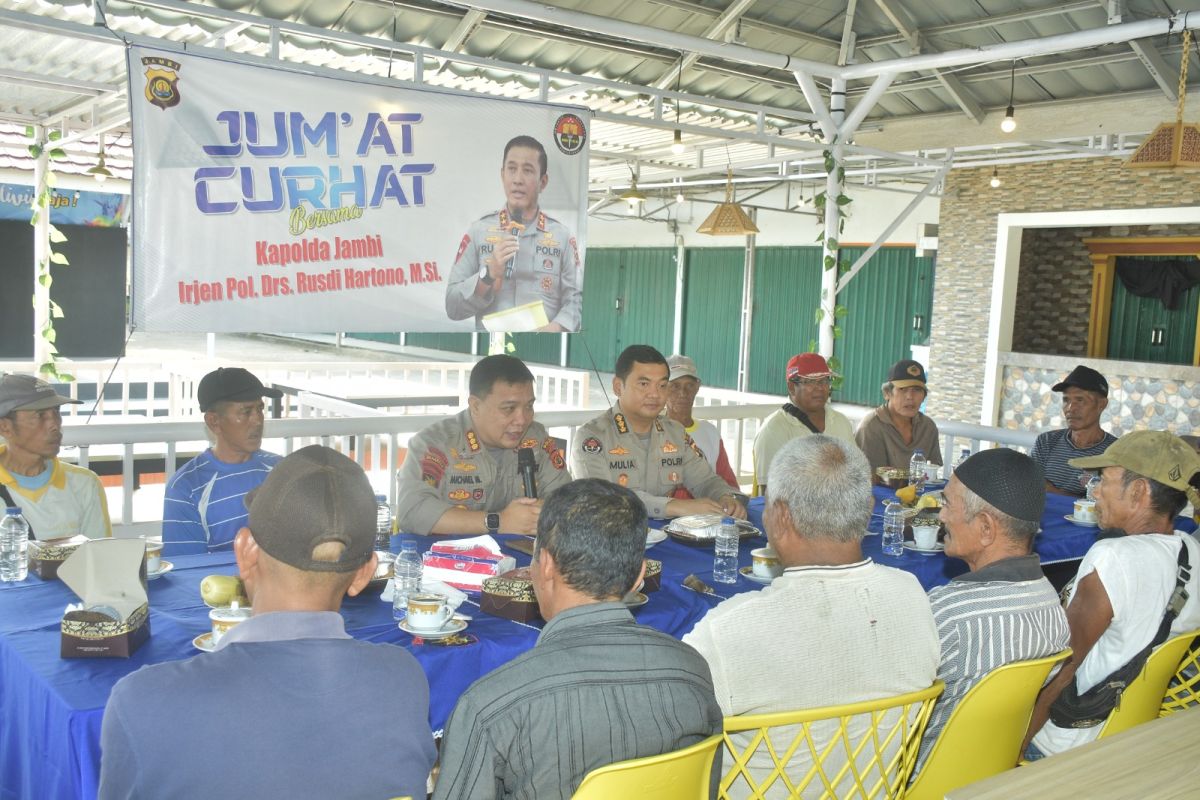 Polairud Jambi serap aspirasi nelayan soal keluhan Sungai Batang Hari yang kotor