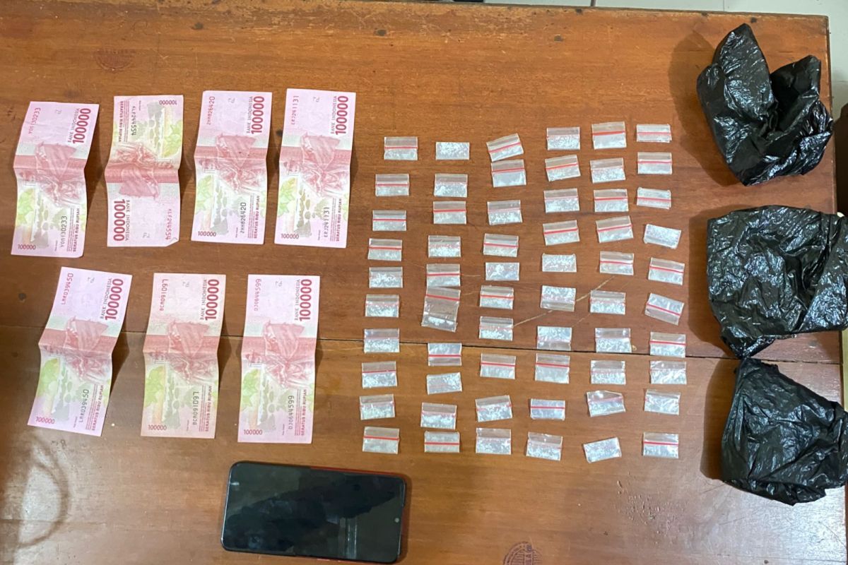 60 paket narkoba jenis sabu gagal diedarkan di wilayah IKN Nusantara