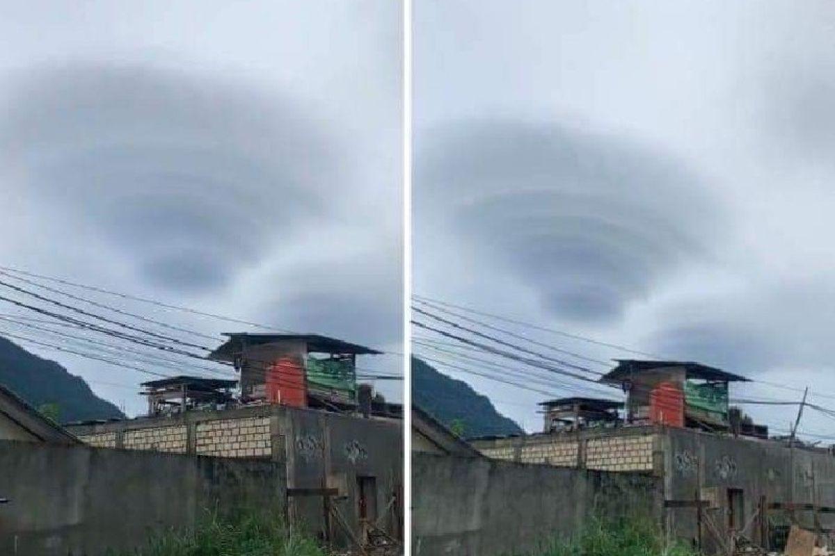 Awan Lenticularis mirip UFO di Jayapura, ini penjelasan BMKG