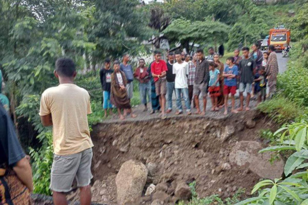 Jalur utara Pulau Flores terputus akibat longsor