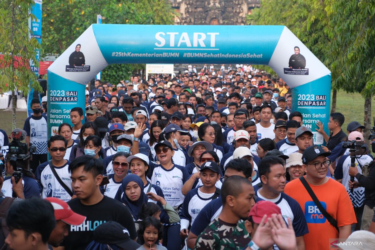 Ribuan warga Bali ikuti rangkaian pembukaan ulang tahun ke-25 BUMN