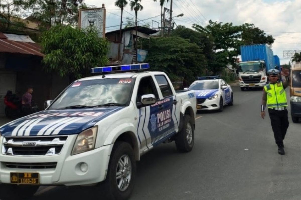 Polres Simalungun amankan jalur pengantaran logistik F1 H2O