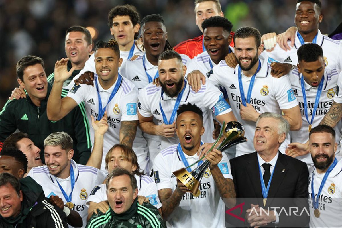 Real Madrid menangi Piala Dunia antar klub untuk kelima kalinya