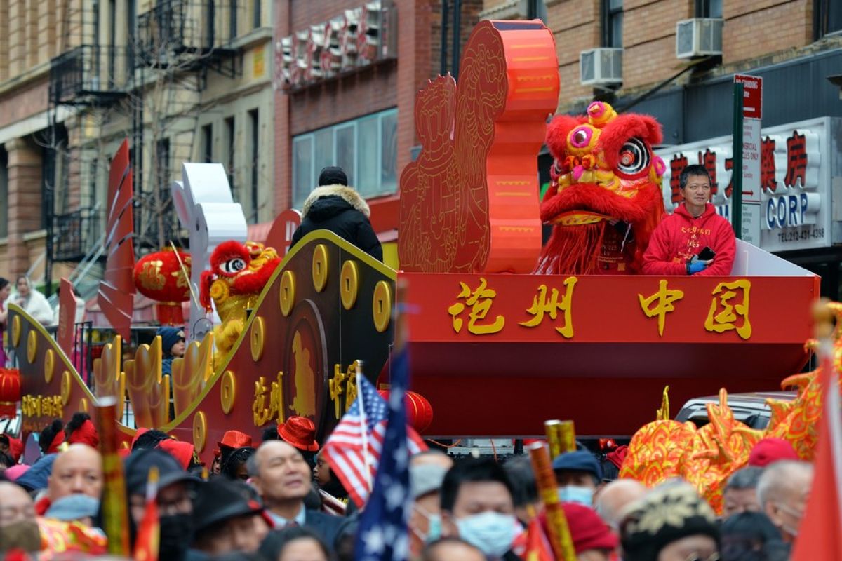 Kawasan Pecinan New York gelar parade Tahun Baru Imlek