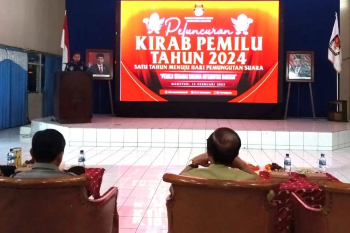 KPU Kabupaten Magetan ikuti peluncuran Kirab Pemilu 2024 virtual