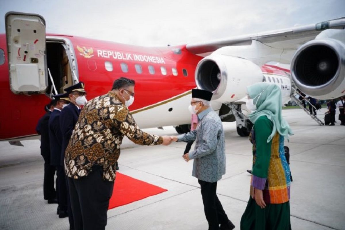Wapres Ma'ruf Amin bertolak ke Tapanuli Tengah Sumatra Utara