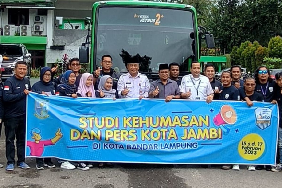 Ikatan Wartawan Kota Jambi ikuti studi pers ke Bandar Lampung