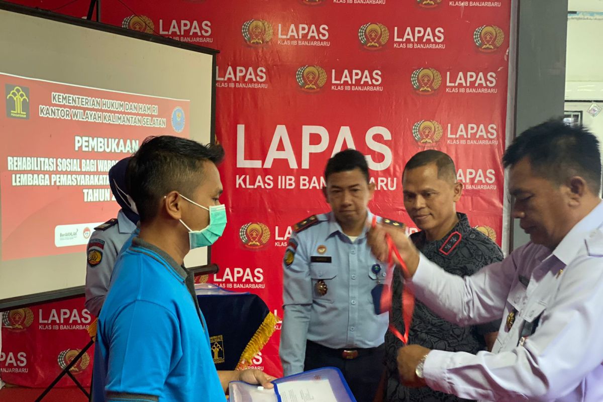 Ratusan WBP Lapas Banjarbaru jalani rehabilitasi sosial