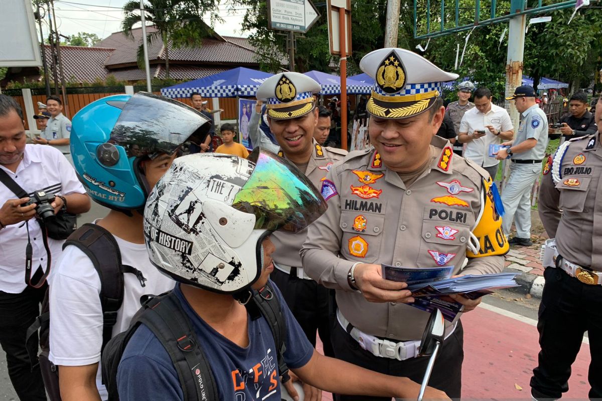 Ditlantas edukasi pengendara tertib lalu lintas melalui Kampanye Keselamatan