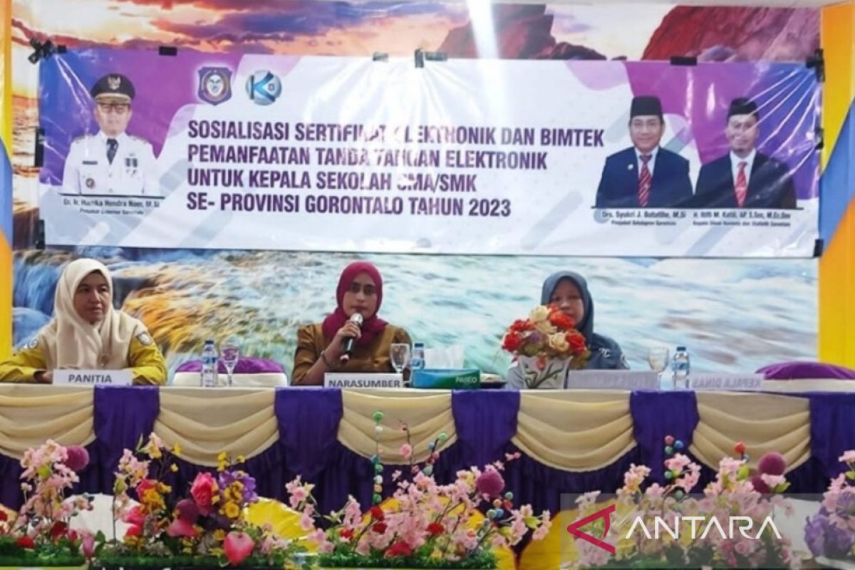 Diskominfotik Gorontalo kenalkan sertifikat elektronik