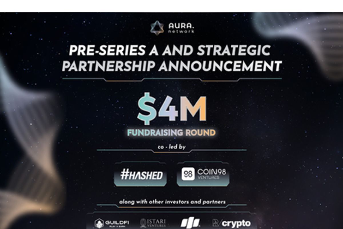 Aura Network galang $4 M dalam putaran pendanaan pra-Seri A yang didominasi Hashed dan Coin98
