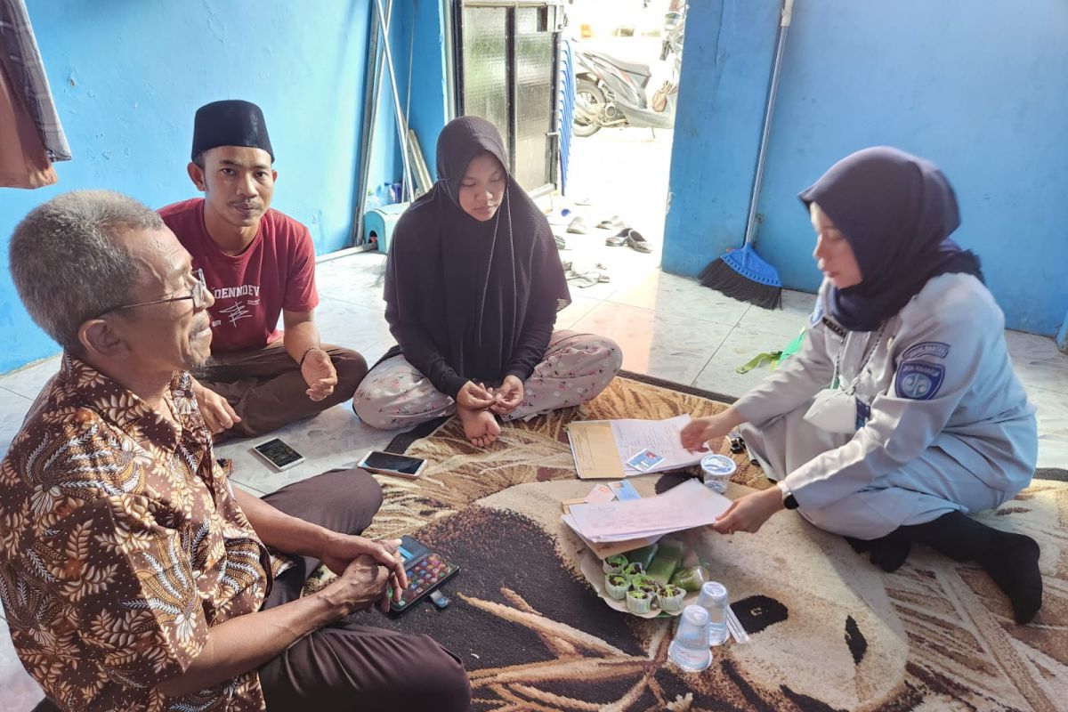 Jasa Raharja Banten Bayar Santunan Korban Lakalantas di Kp. Jongjing Cerukcuk Tanara Serang