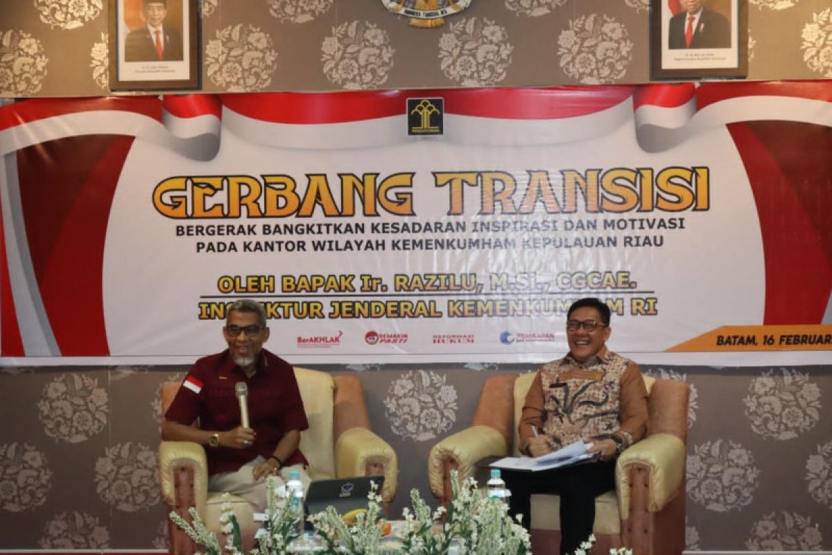 Irjen Kemenkumham gencarkan semangat gerbang transisi di Kepri