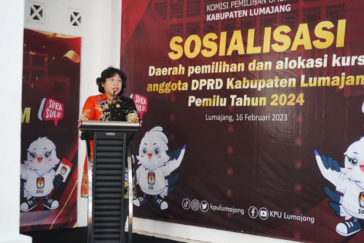 KPU Lumajang sosialisasikan tujuh dapil untuk Pemilu 2024
