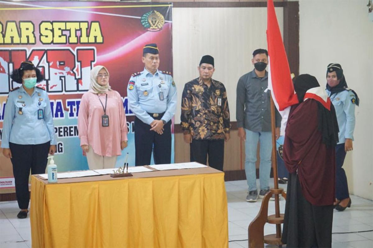 Tiga Napiter Lapas Perempuan Semarang ikrar setia ke NKRI