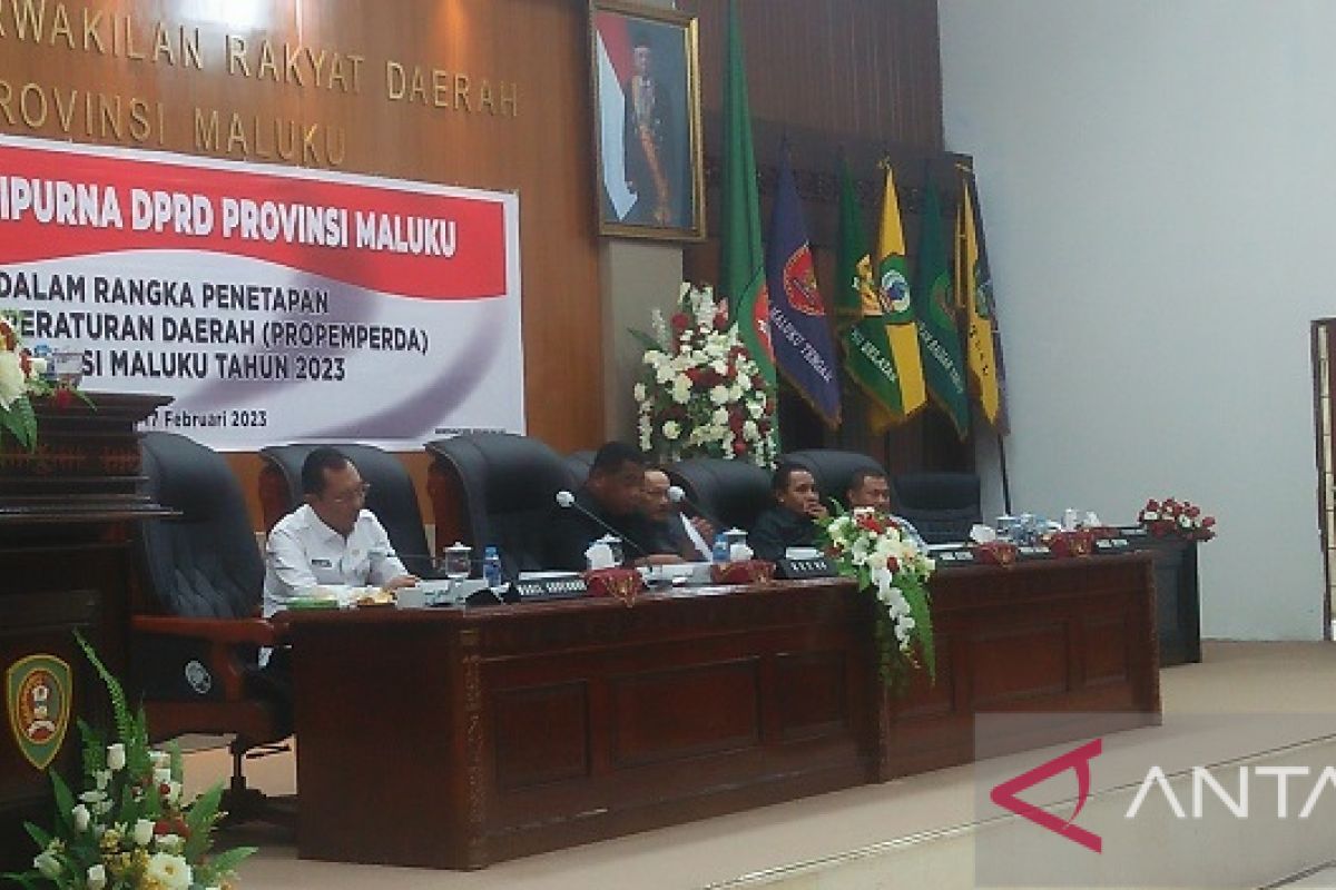 Paripurna DPRD Maluku setujui pembentukan 10 ranperda
