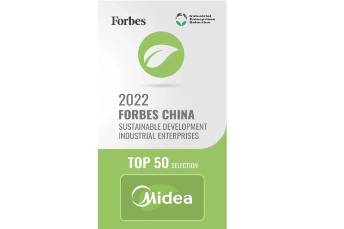 Midea Group terpilih sebagai 2022 Forbes China TOP 50 Sustainable Development Industrial Enterprises