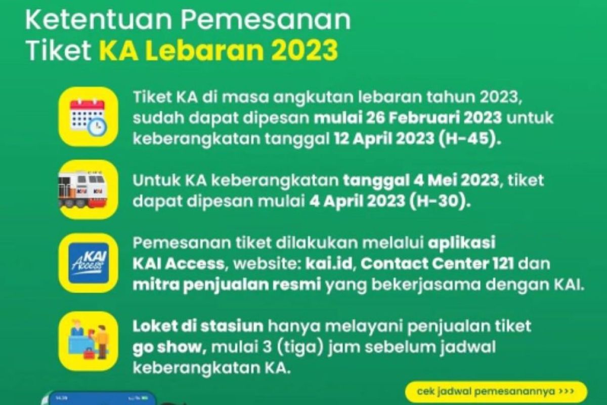 KAI Sumut siapkan 16.936 tempat duduk untuk Angkutan Lebaran 2023