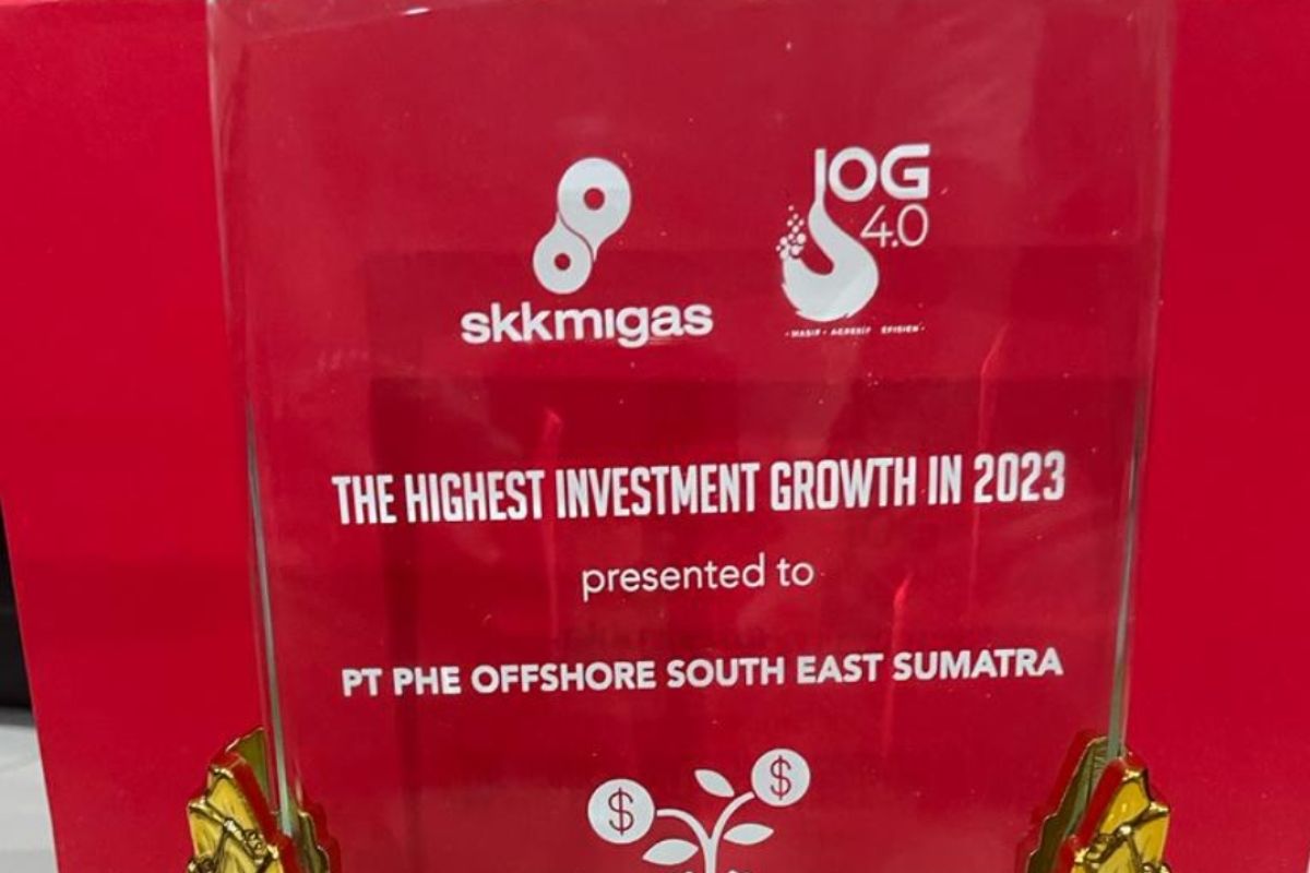 PHE OSES terima penghargaan dari SKK Migas berkat capaian pertumbuhan investasi