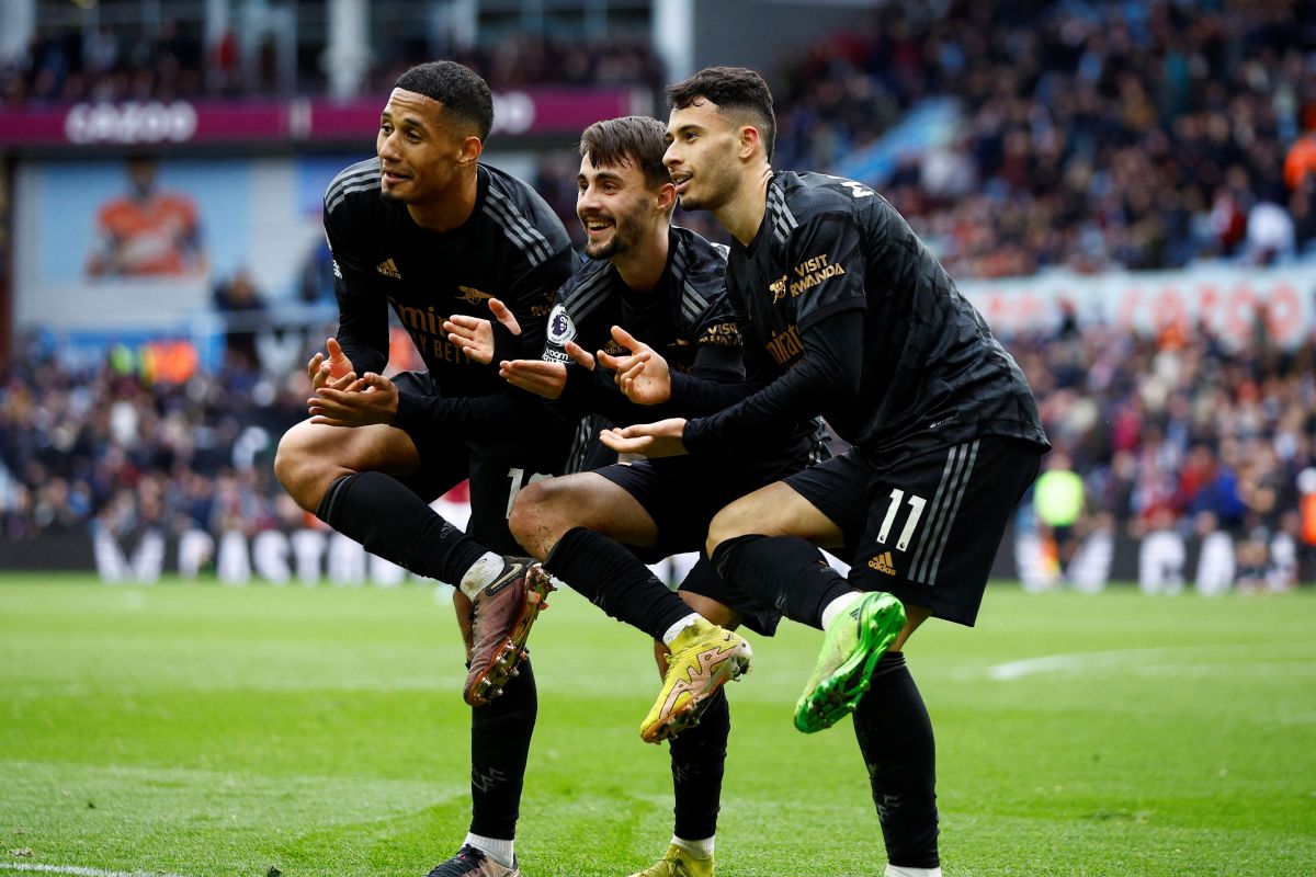 Sempat tertinggal, Arsenal menang 4-2 di kandang Aston Villa