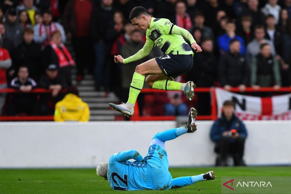 Ditahan imbang Nottingham 1-1, Manchester City gagal geser Arsenal