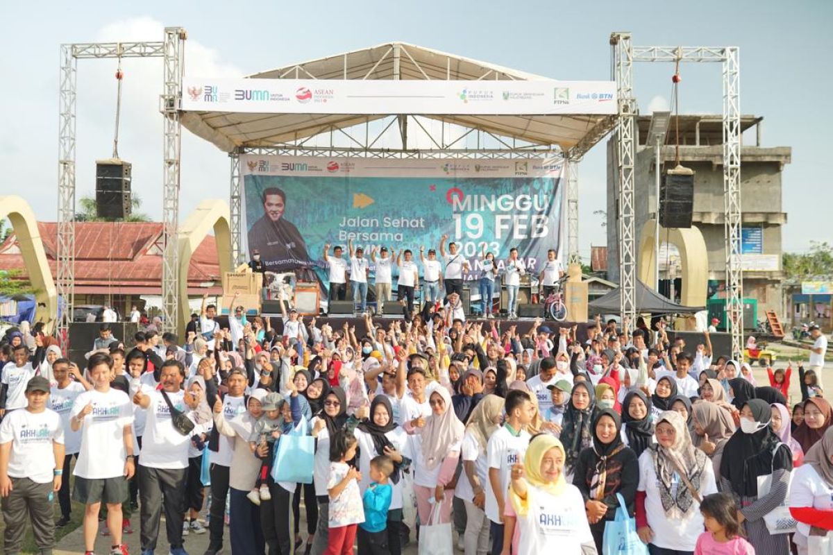 Pupuk Indonesia gelar Jalan Sehat Bersama BUMN di Aceh dan Jambi