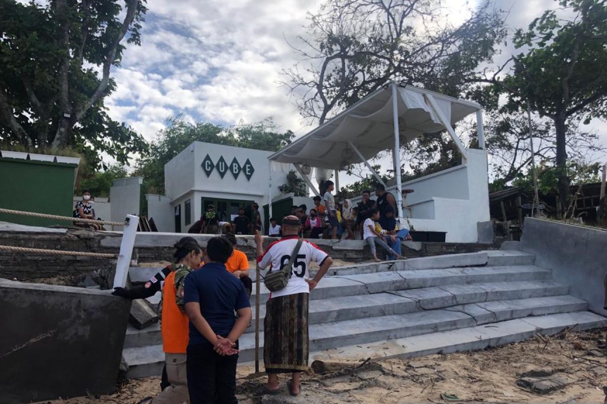 Abrasi di Pantai Kelan Bali dampaknya capai 703 meter