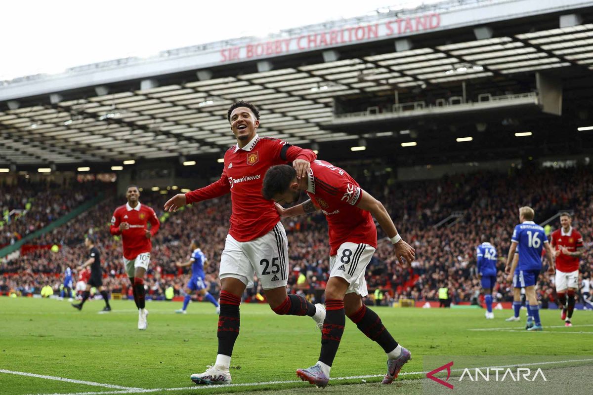 Rashford cetak dua gol saat Manchester United cukur Leicester 3-0