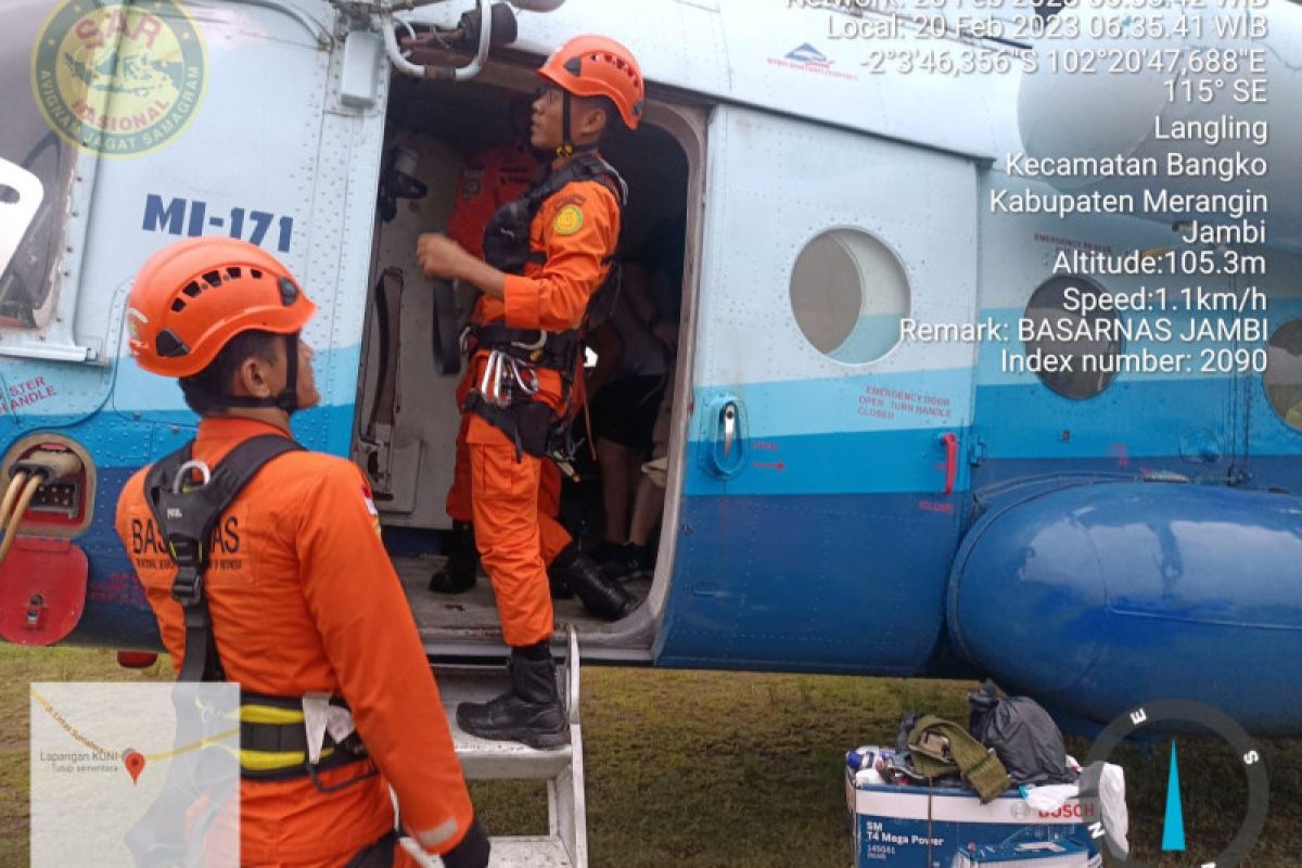 Cuaca tidak mendukung, Tim SAR jalur udara gagal evakuasi Kapolda Jambi