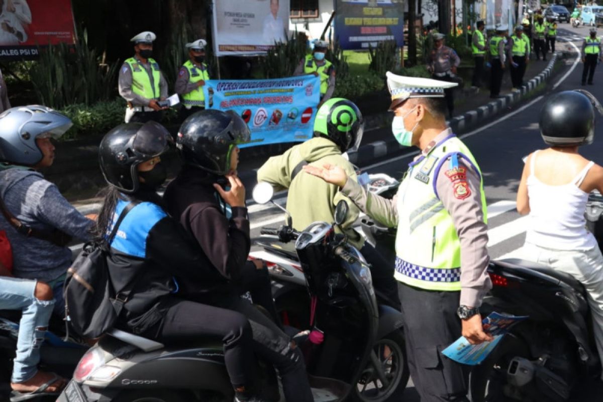 Polresta Denpasar tindak 244 pelanggar lalu lintas melalui ETLE