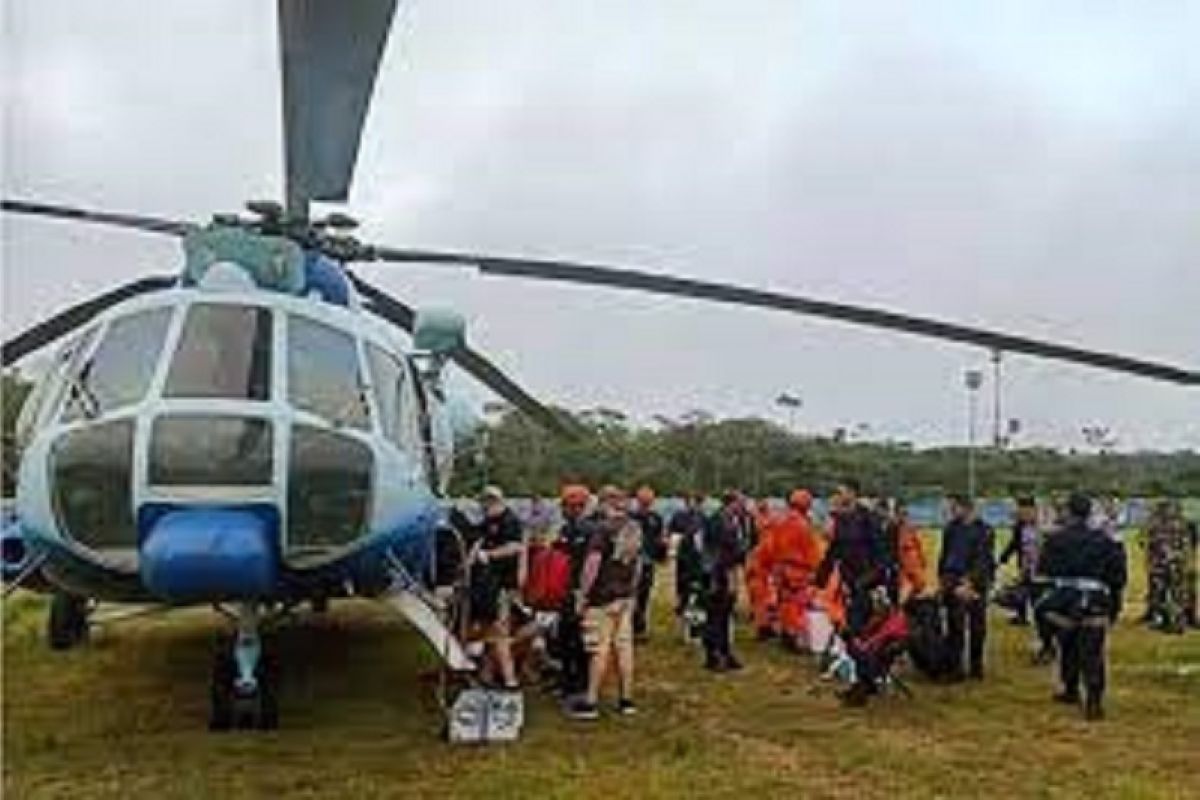 Tim berhasil menemukan lokasi titik kecelakaan helikopter Kapolda Jambi