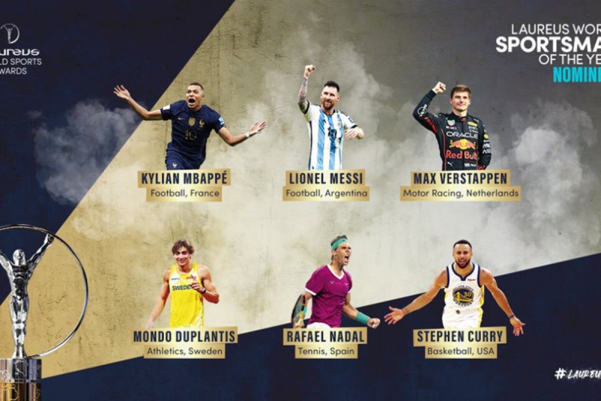 Messi, Mbappe, Verstappen memperebutkan gelar Sportsman di Laureus Awards