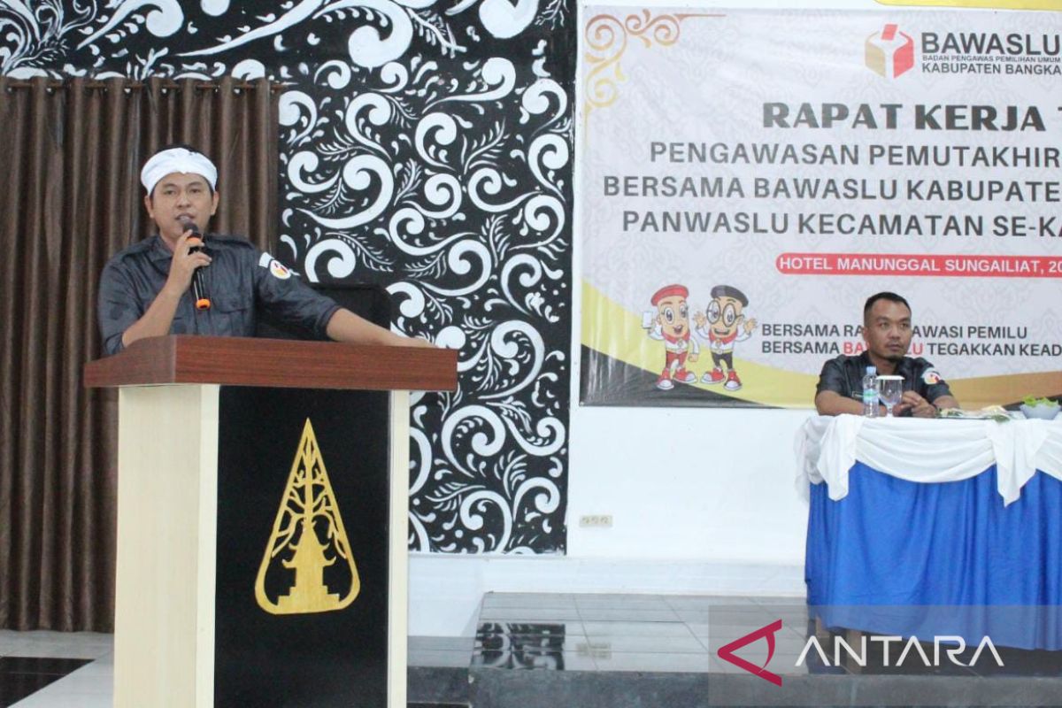 Bawaslu Kabupaten Bangka perketat pengawasan pendataan pemilih Pemilu 2024