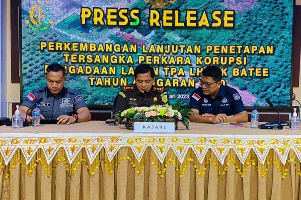 Kejari Sabang tetapkan tersangka korupsi pengadaan tanah Rp4,8 miliar