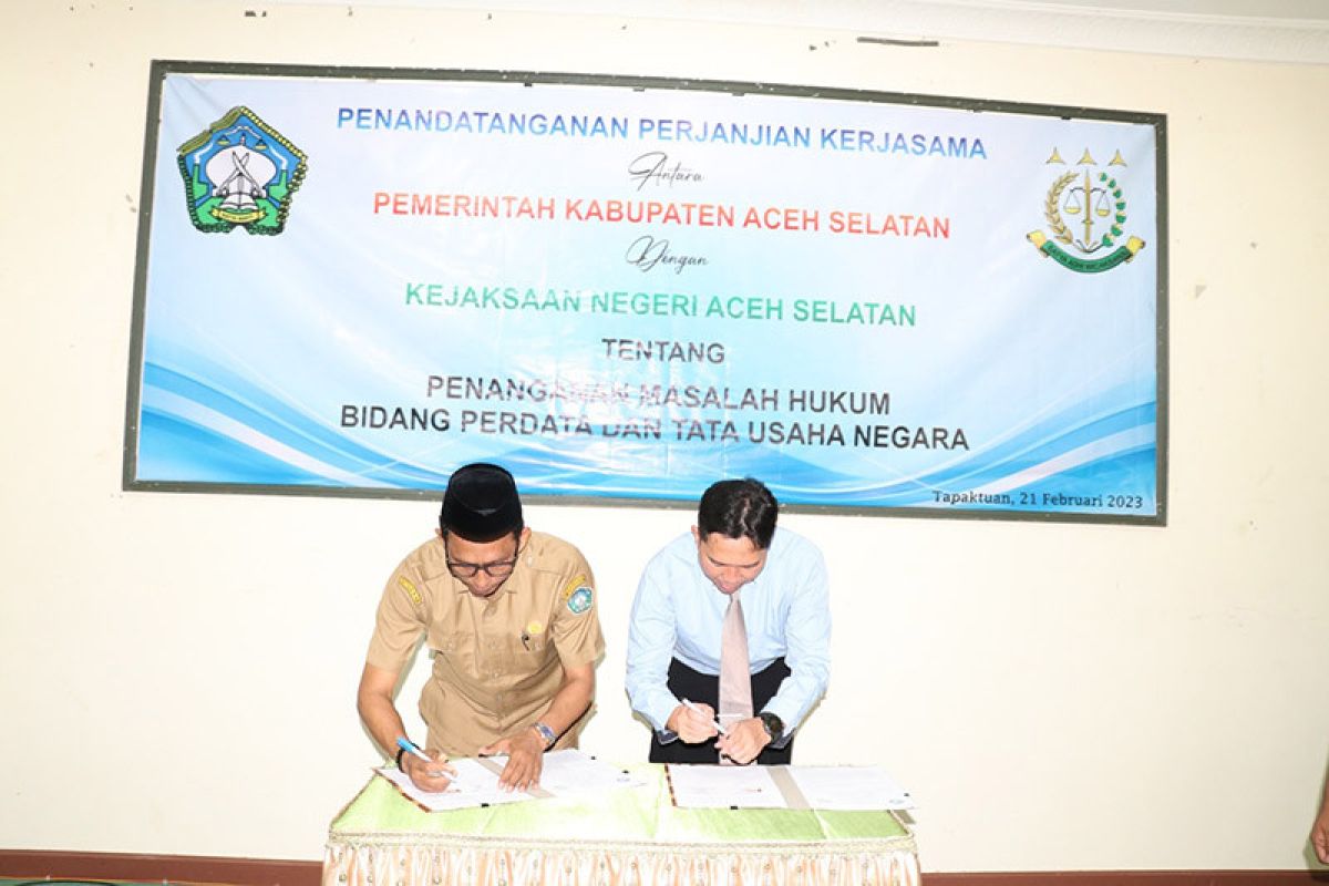 Pemkab Aceh Selatan gandeng kejaksaan kerja sama hukum perdata