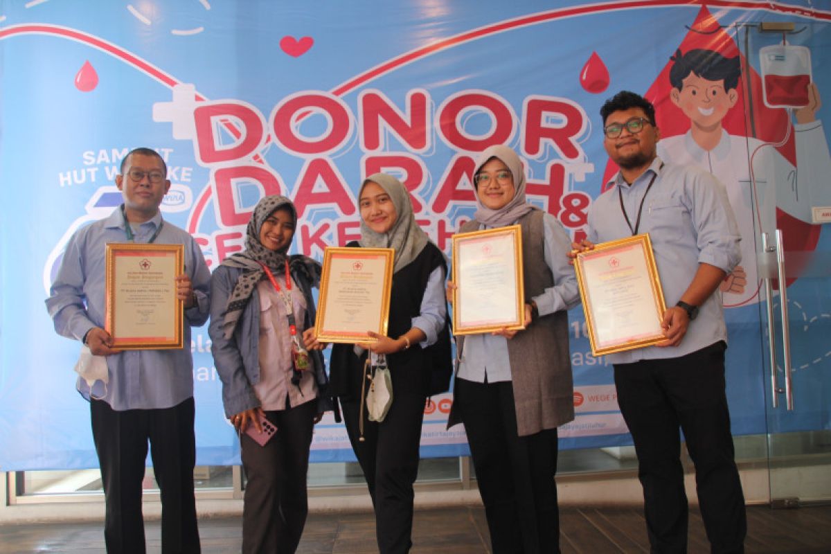 Sambut HUT ke-63, WIKA Group gelar donor darah di Bekasi