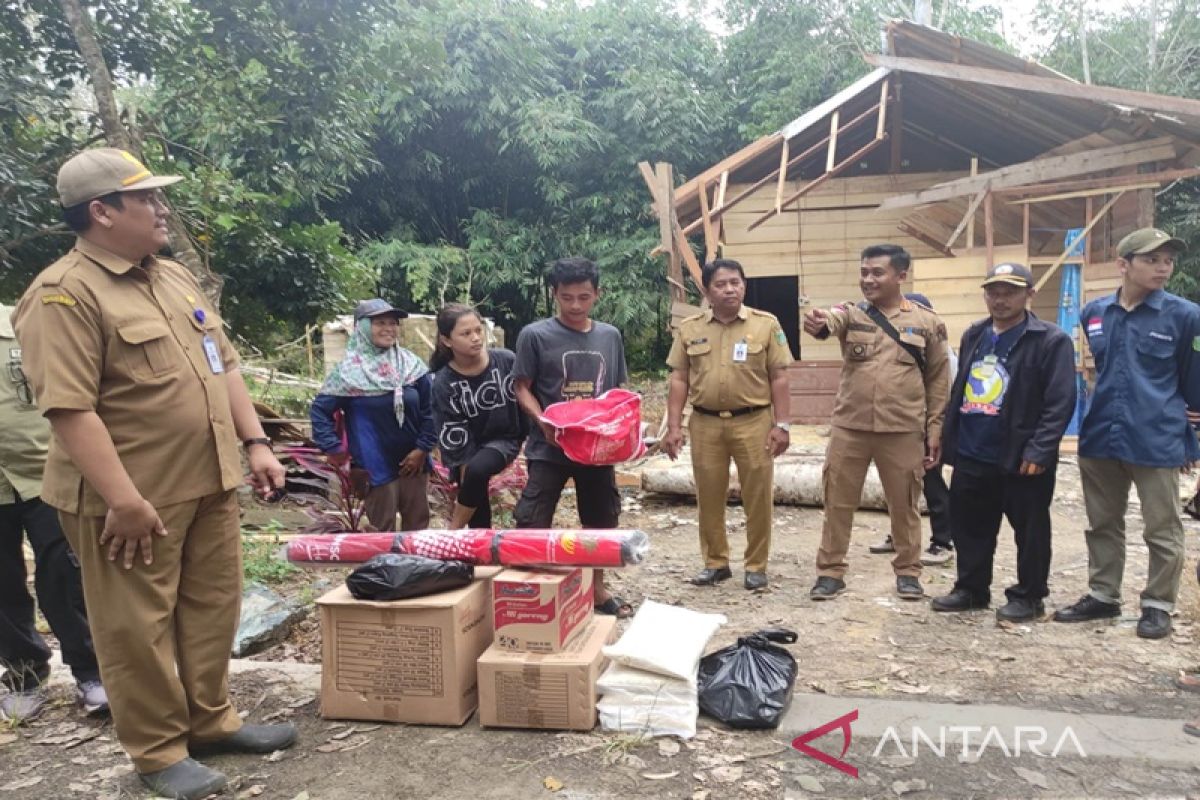 Dinsos Tanah Bumbu salurkan bantuan korban pohon tumbang