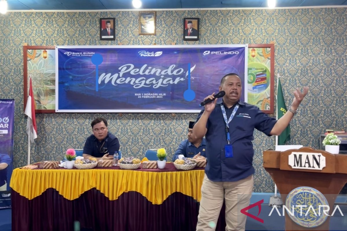 Pelindo Mengajar kenalkan peran pelabuhan di Inhil