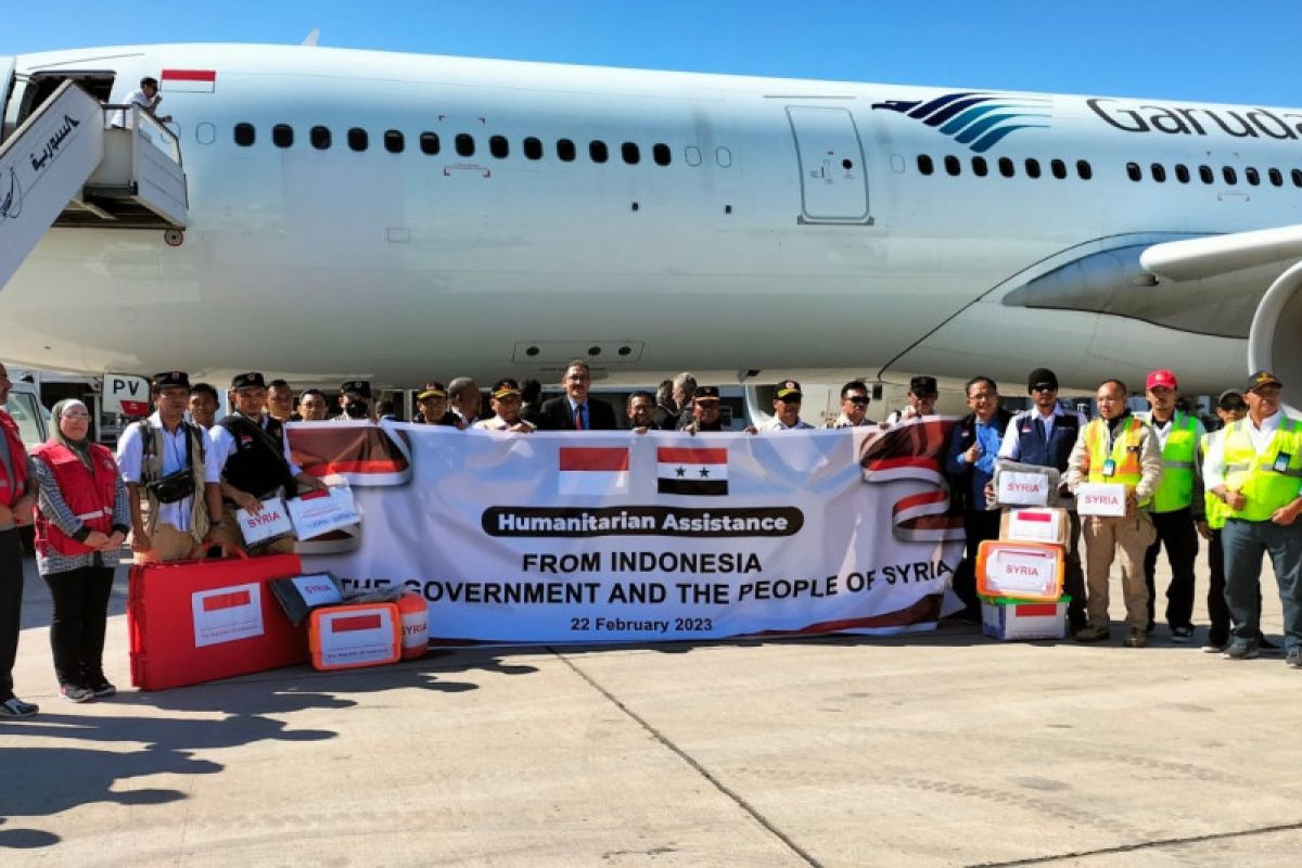 Bantuan kemanusiaan Indonesia bagi korban gempa tiba di Suriah