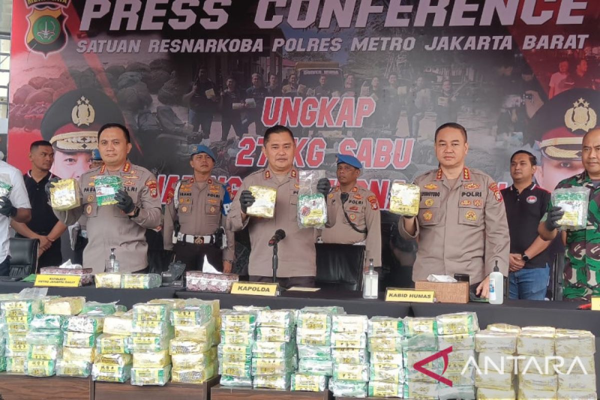 Polisi bongkar peredaran narkoba dengan barang bukti sabu 227 kilogram
