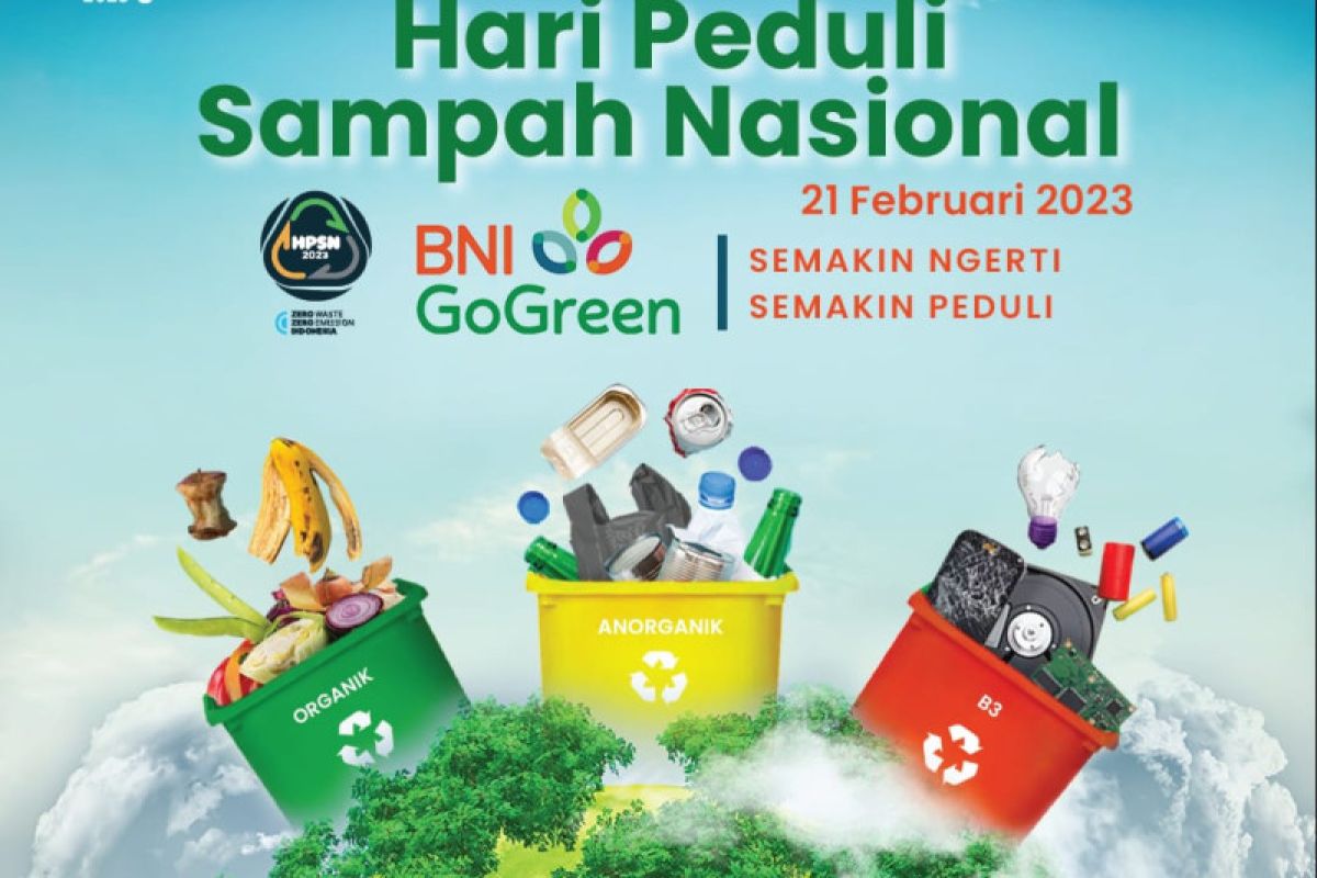 Hari Peduli Sampah Nasional, BNI beri bantuan peralatan Pos Pandai