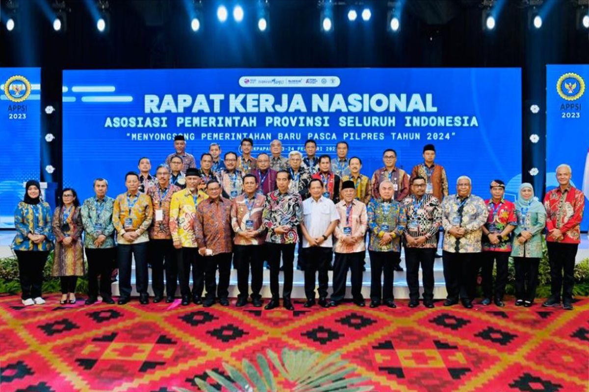 Presiden Joko Widodo buka Rakernas APPSI 2023 di Balikpapan