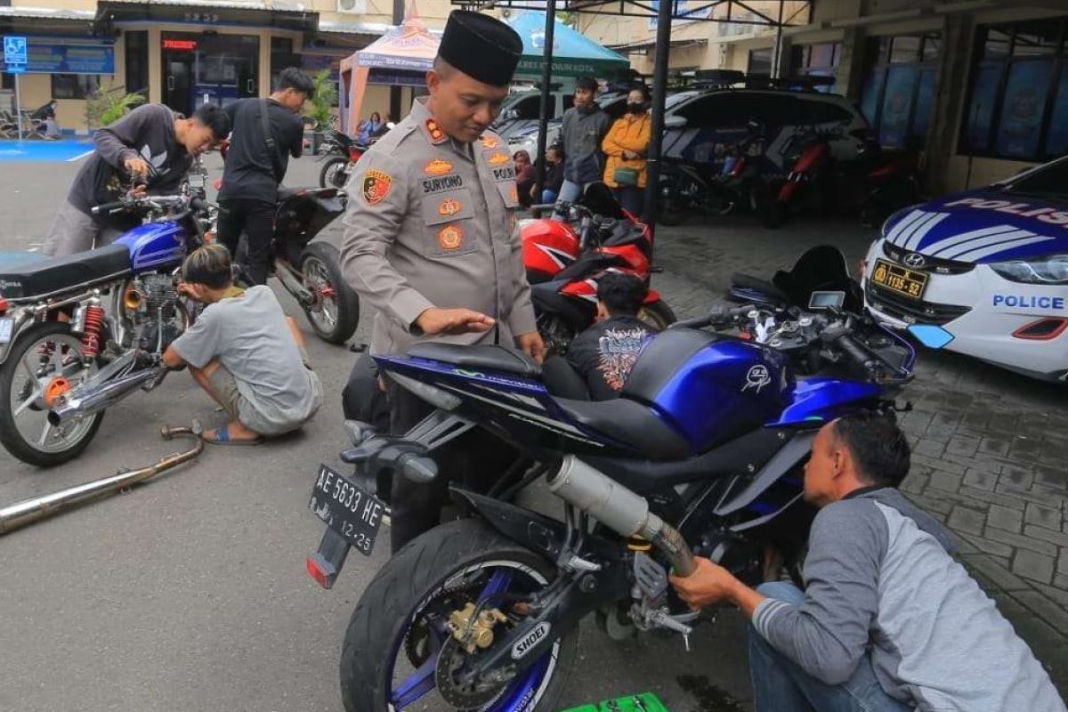 Polres Madiun Kota minta knalpot brong diganti sesuai standar