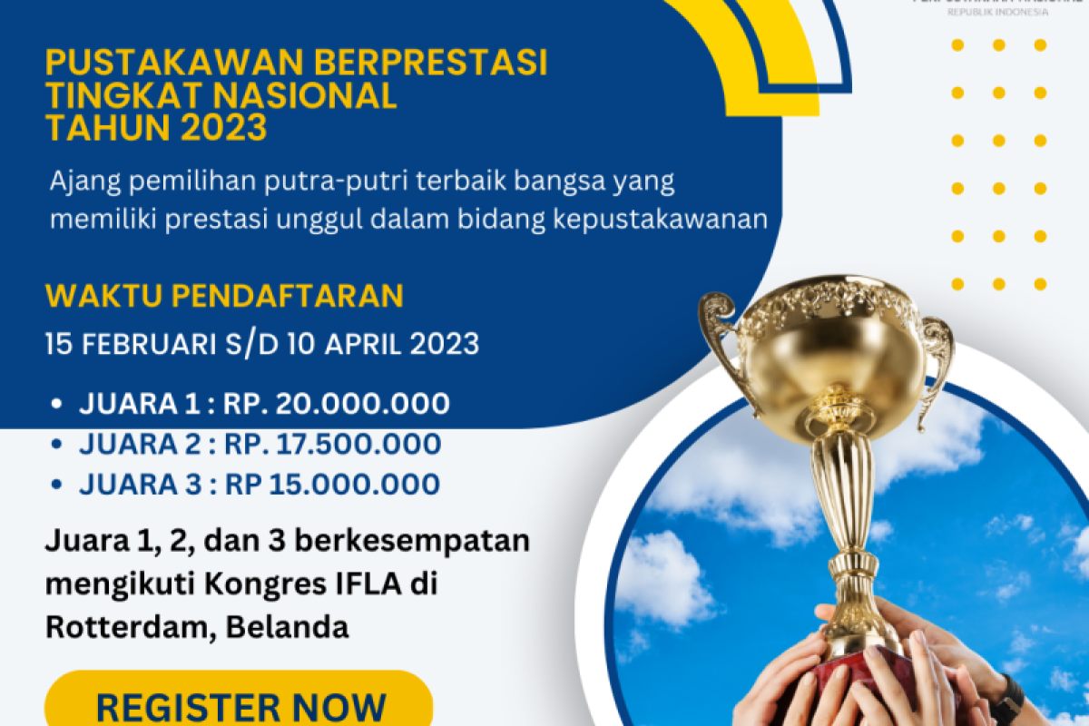 Perpusnas gelar pemilihan pustakawan berprestasi 2023